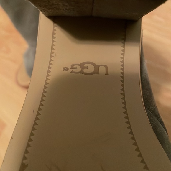 EUC Ugg sueded sandals with zip up heels - Picture 6 of 7